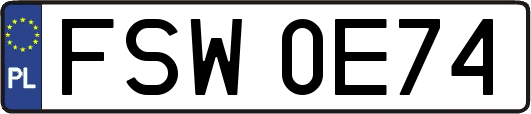FSW0E74