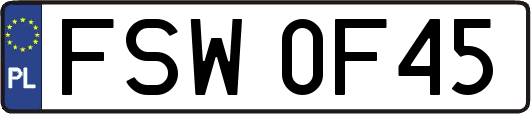 FSW0F45