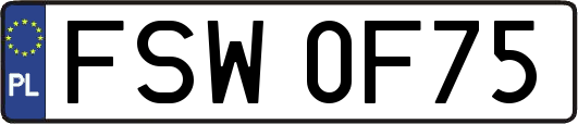 FSW0F75