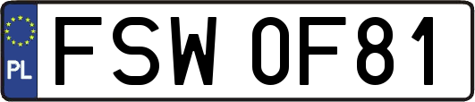 FSW0F81
