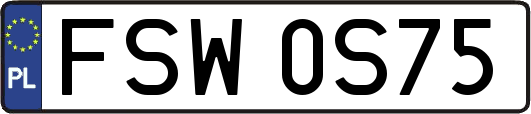 FSW0S75