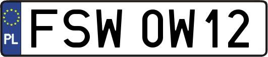 FSW0W12