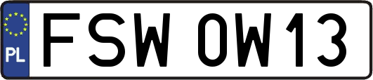 FSW0W13