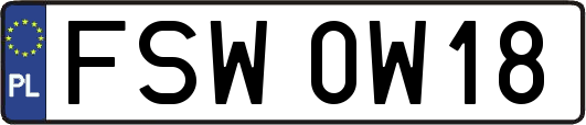 FSW0W18