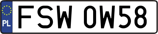 FSW0W58