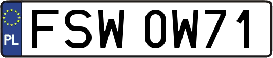 FSW0W71