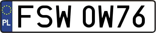 FSW0W76