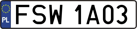 FSW1A03