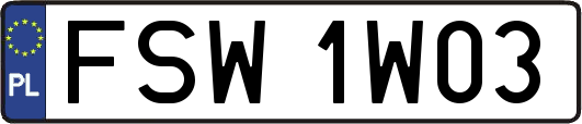 FSW1W03