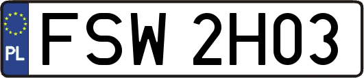 FSW2H03