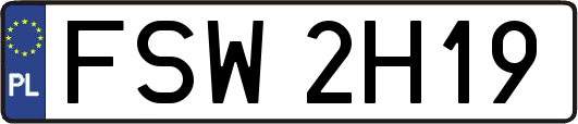 FSW2H19