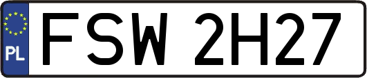 FSW2H27