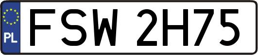 FSW2H75