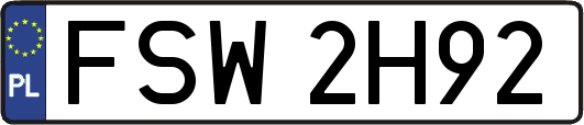 FSW2H92