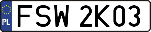 FSW2K03