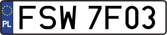 FSW7F03