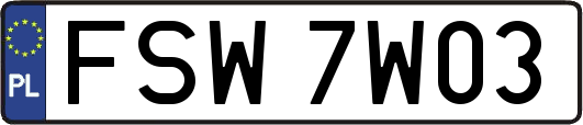 FSW7W03