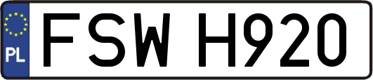 FSWH920