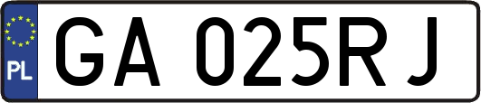 GA025RJ