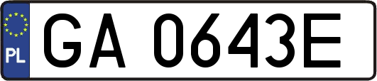 GA0643E