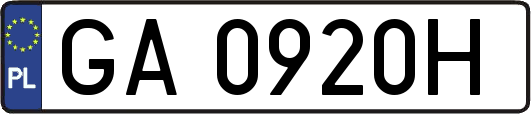 GA0920H