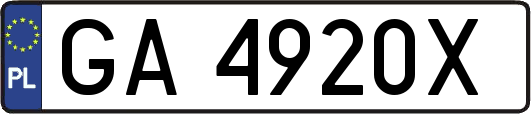 GA4920X