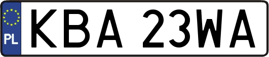 KBA23WA