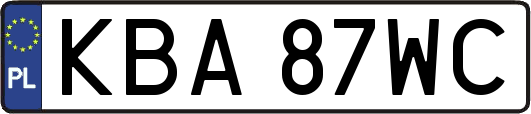 KBA87WC