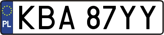 KBA87YY