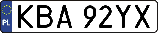 KBA92YX