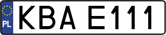 KBAE111