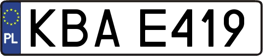 KBAE419