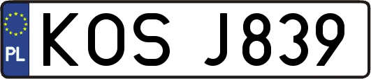 KOSJ839
