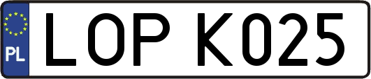 LOPK025