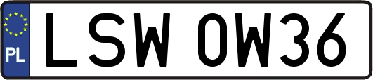LSW0W36