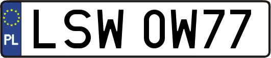 LSW0W77