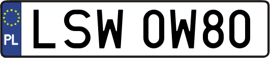LSW0W80