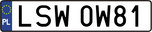 LSW0W81