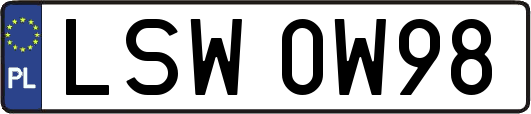 LSW0W98