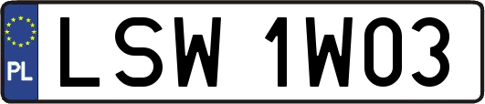 LSW1W03
