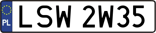 LSW2W35