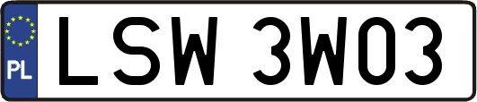 LSW3W03