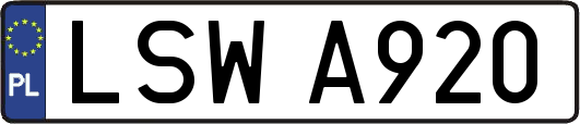 LSWA920