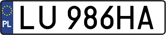 LU986HA