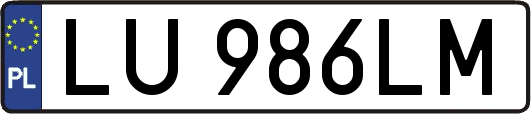 LU986LM