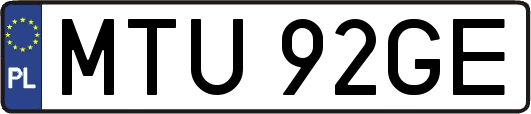 MTU92GE