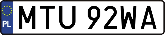 MTU92WA