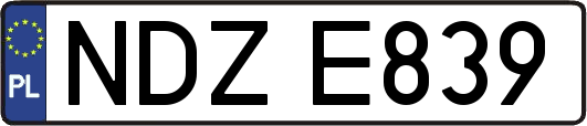 NDZE839