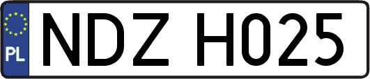 NDZH025
