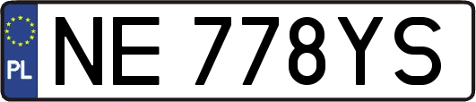 NE778YS